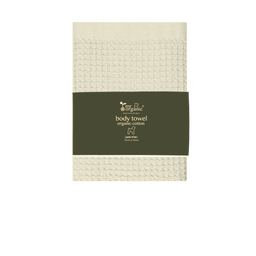 organic cotton body towel ( natural beige  ) 