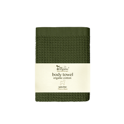 organic cotton body towel ( dark brown  )