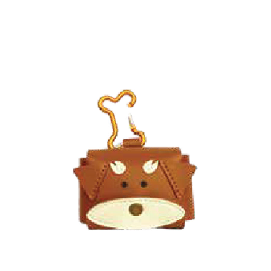 Schnauzer oops poop bag holder (brown)_0
