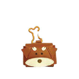 Schnauzer oops poop bag holder (brown)