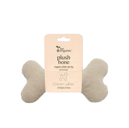 organic Cotton Dog Bone ( natural beige )  SMALL