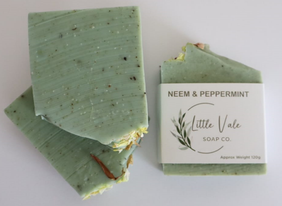Neem and Peppermint Natural Soap. Approx 120 Grams
