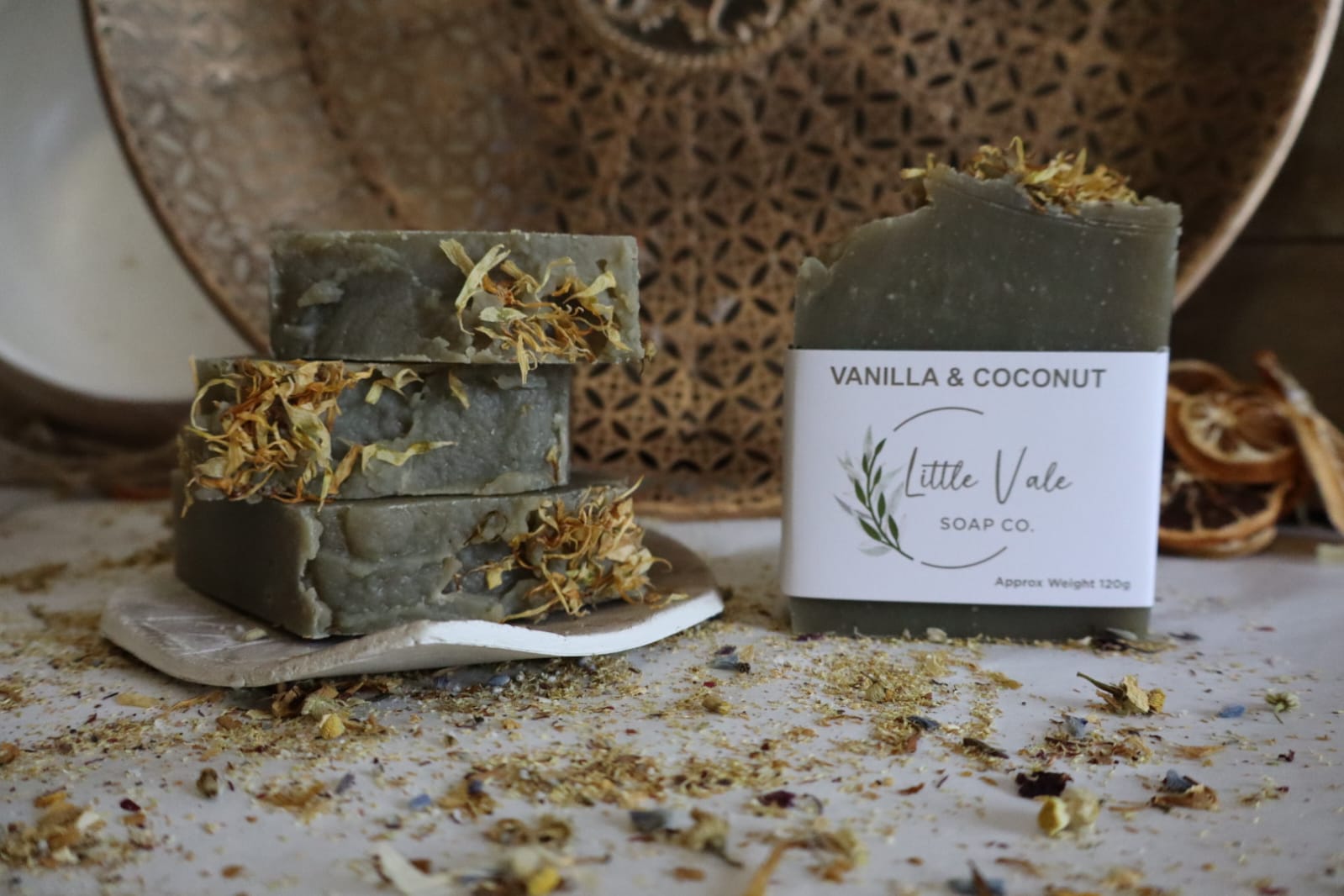 Vanilla & Coconut Natural Soap. Approx 120 Grams_0