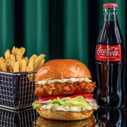 Blue Cheese Chicken Burger Combo