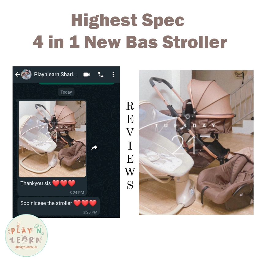 4 in 1 NEW BAS STROLLER High Spec _12