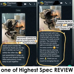 4 in 1 NEW BAS STROLLER High Spec 