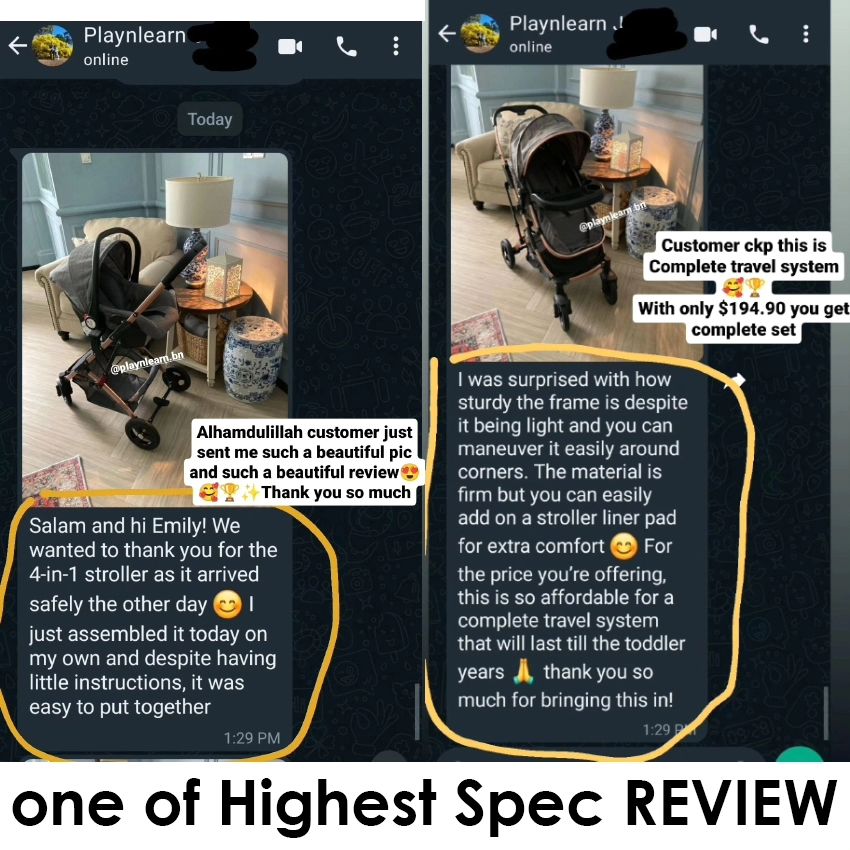 4 in 1 NEW BAS STROLLER High Spec _7