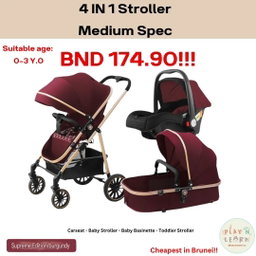 4 IN 1 NEW BAS STROLLER Medium Spec 