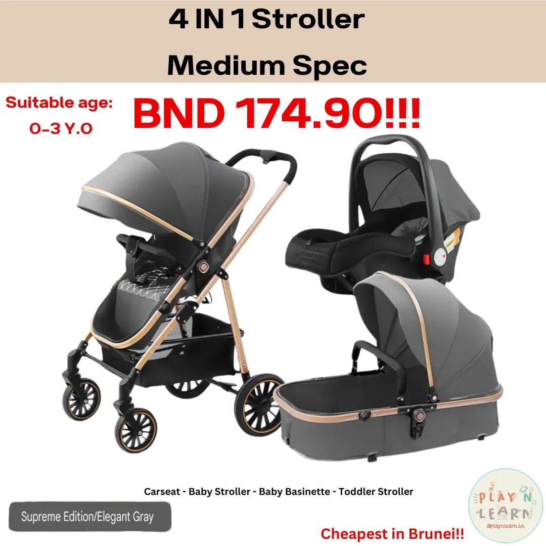 4 IN 1 NEW BAS STROLLER Medium Spec 