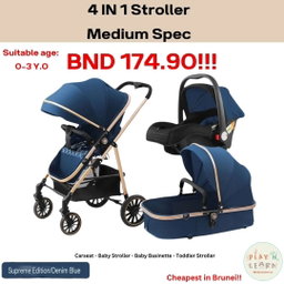 4 IN 1 NEW BAS STROLLER Medium Spec 