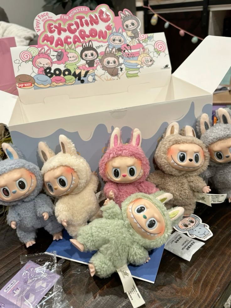 Set Labubu Blind Box Exciting Macaron (6 Pcs)