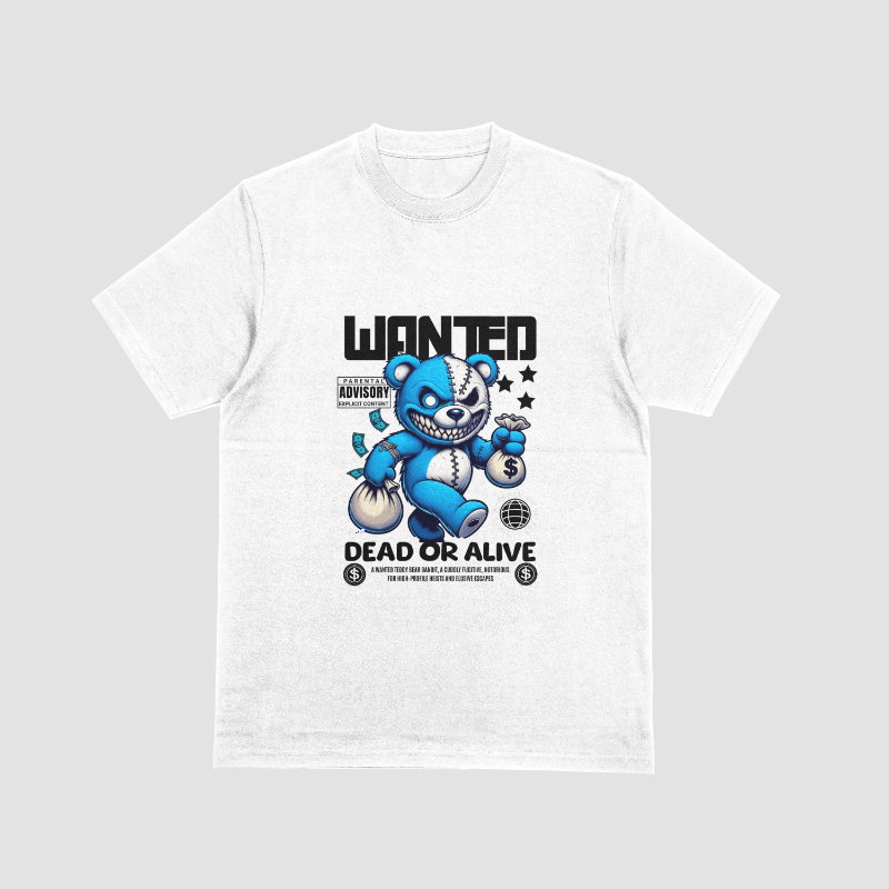 Wanted Blue Bear T-Shirt