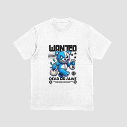Wanted Blue Bear T-Shirt