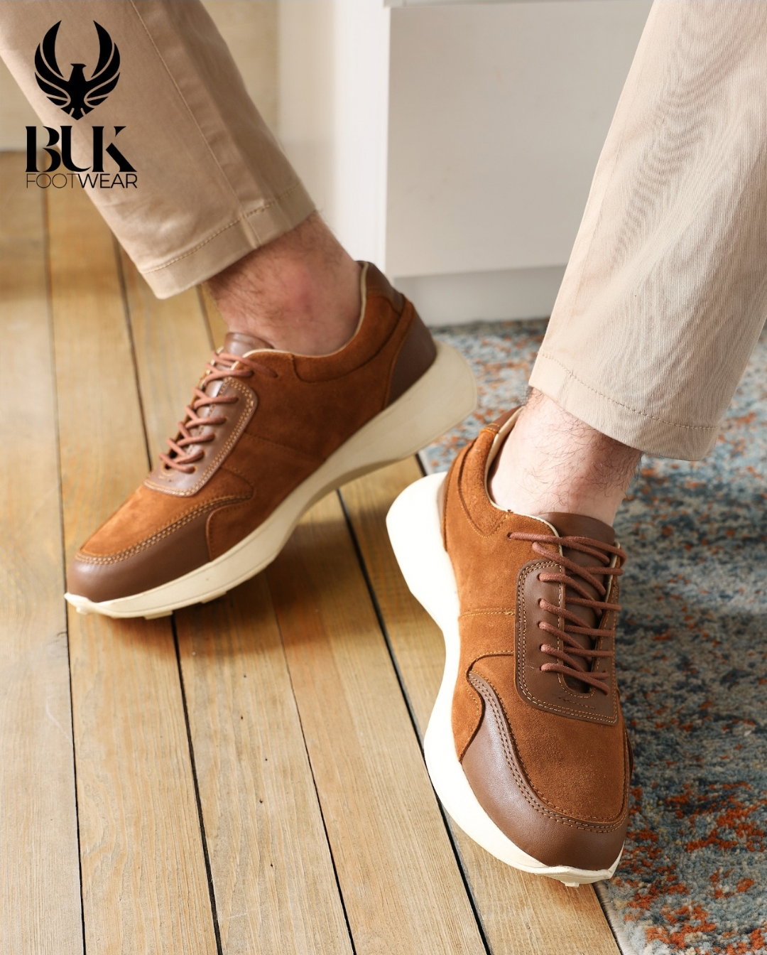 Fitness leather shamois shoes