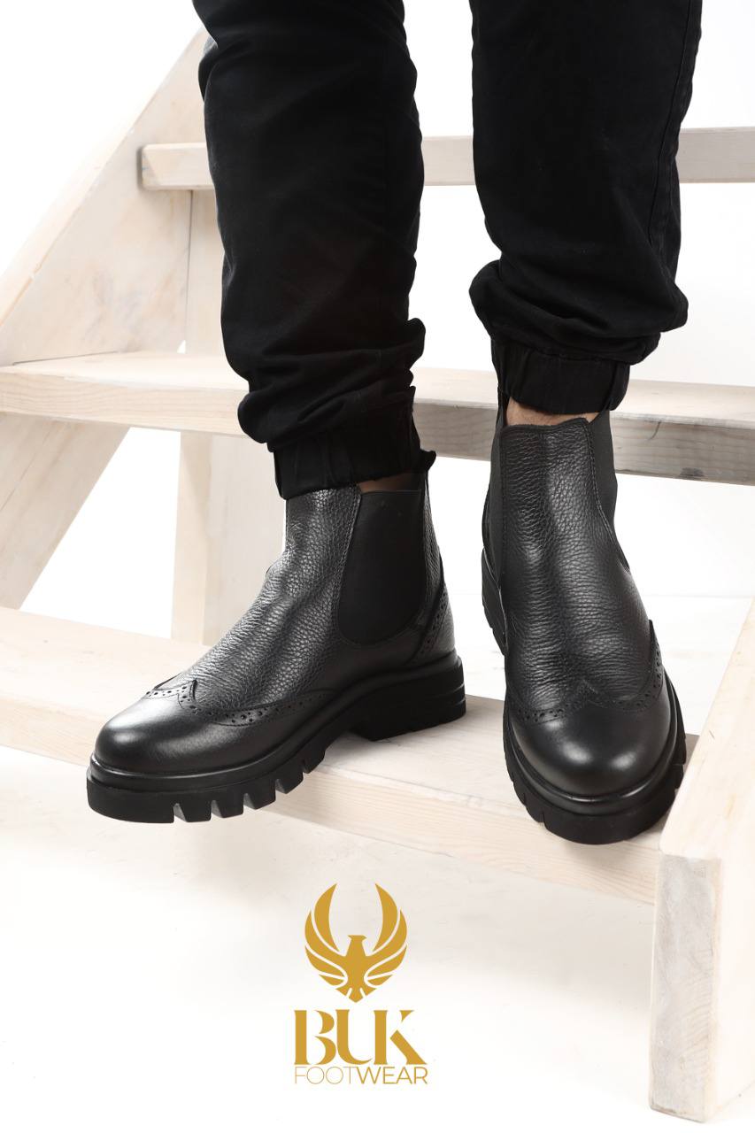 Leather half boat