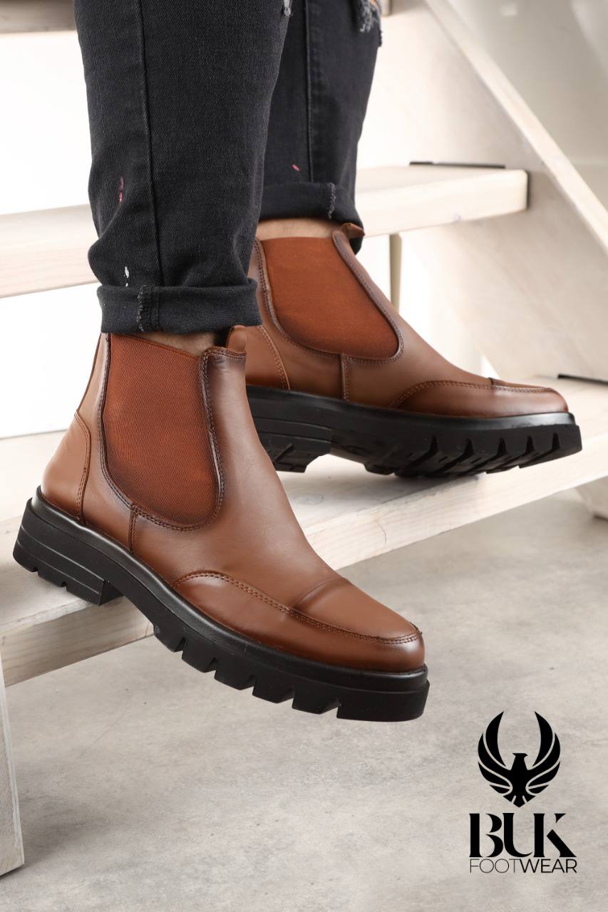 Leather half boat