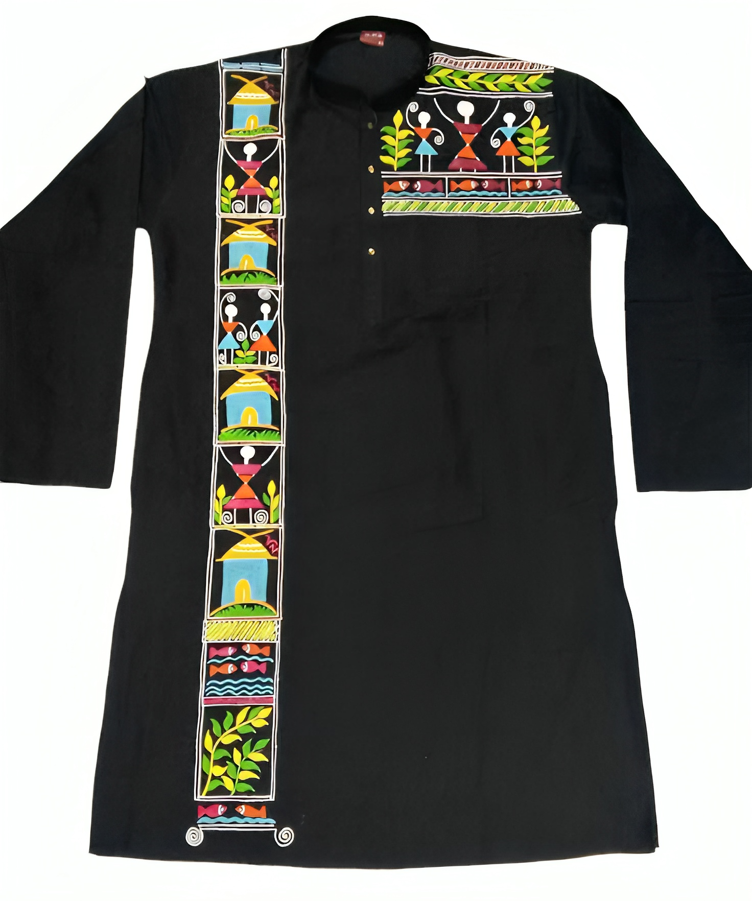Handprinted kurta punjabi men  _0