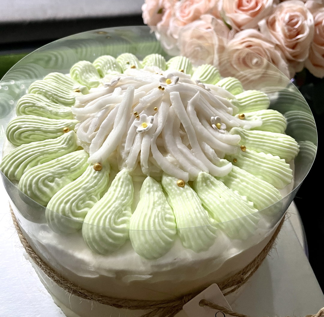 Coconut pandan cake 