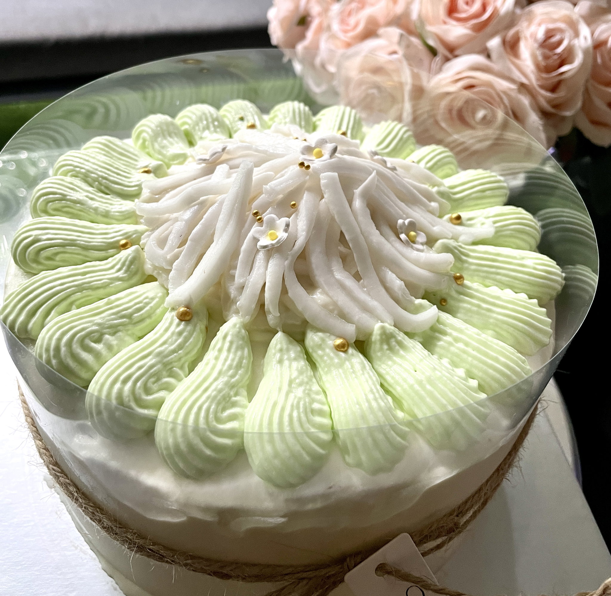 Coconut pandan cake _0