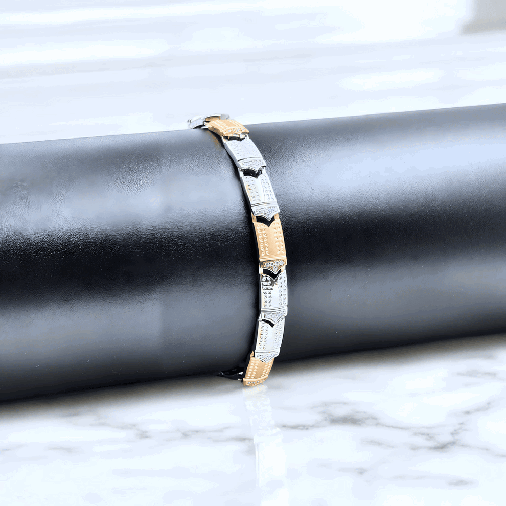 Silver Urban Fusion Bracelet For Men_0