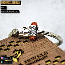 Silver Mahakal kada for men