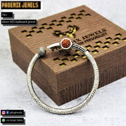 Silver Mahakal kada for men