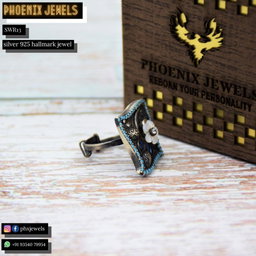 Silver flower ring 2 for women