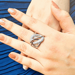 Silver Athena ring for women