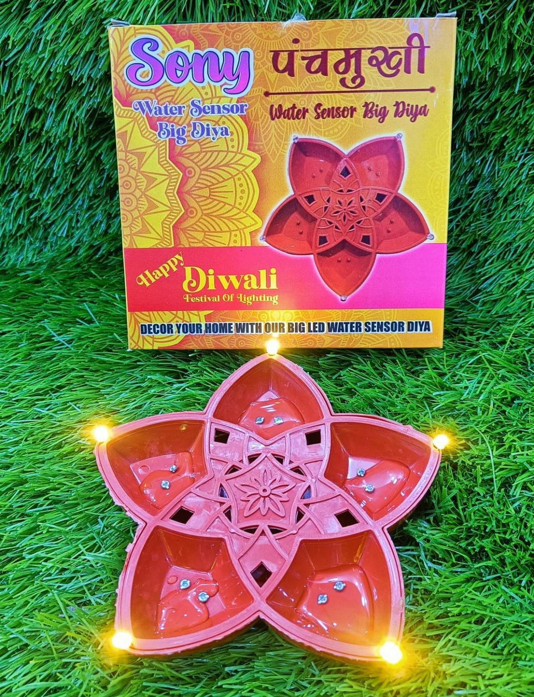 Water sensor panchmukhi diya✨