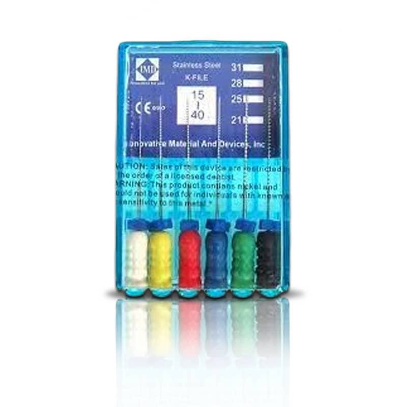 LIMAS DE ENDODONCIA ENDOFLEX  1RA Y 2DA SERIE NICKEL TITANIUM O ACERO INOXIDABLE