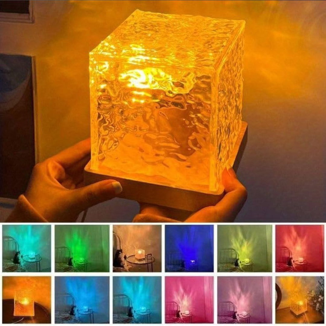 Unique fancy new water wave crystal lamp with remote