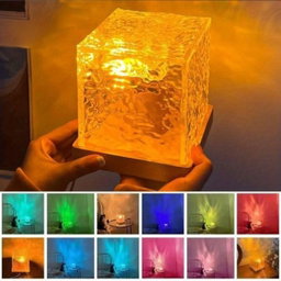 Unique fancy new water wave crystal lamp with remote