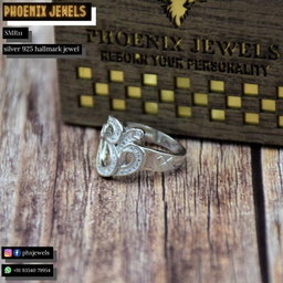 Silver Om Ring for Men
