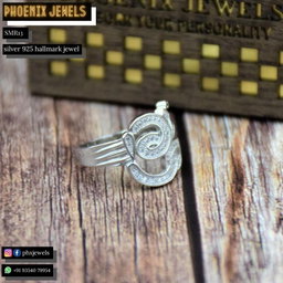 Silver Om Ring 3 for Men