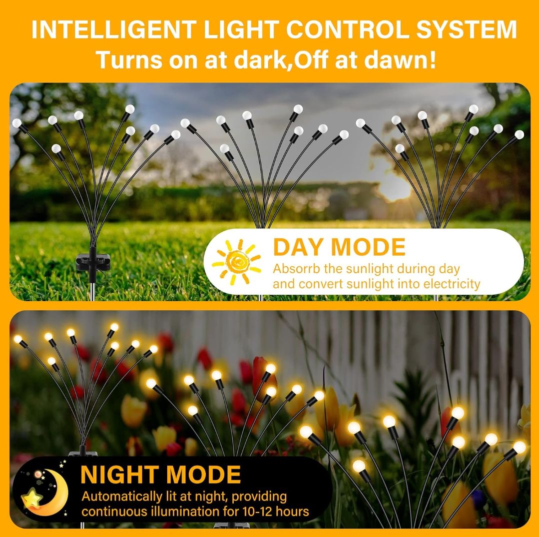 Firefly solar garden lights 2 piece (6 led per piece)_1