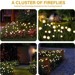 Firefly solar garden lights 2 piece (6 led per piece)