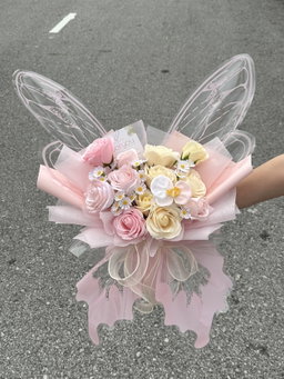 Pink Butterfly Bouquet (Mix Soap Flower)