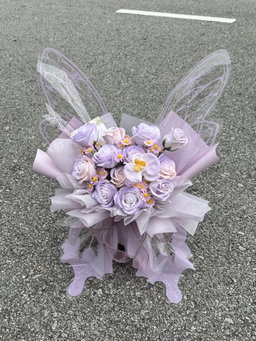 Purple Butterfly Bouquet (Mix Soap Flower)