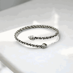 Silver serenity bracelets for women