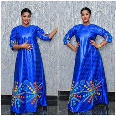 Grand boubou en Bazin pour femme_2
