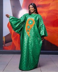 Grand boubou en Bazin pour femme_11