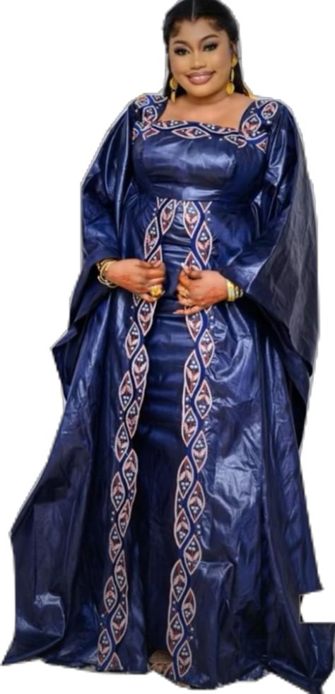 Grand boubou en Bazin pour femme_14