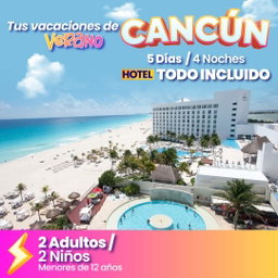 Cancún, México Certificado de Resorts 4 Noches
