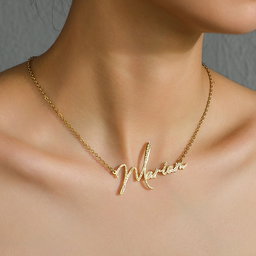 Custom Rhinestone Name Necklace