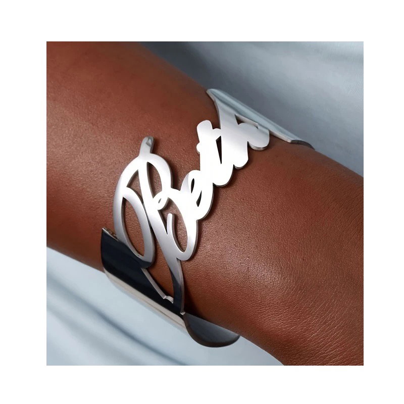 Custom Bold Name Bangle