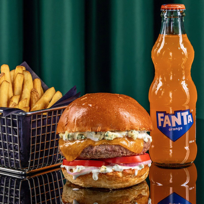 Blue Cheese Burger Combo