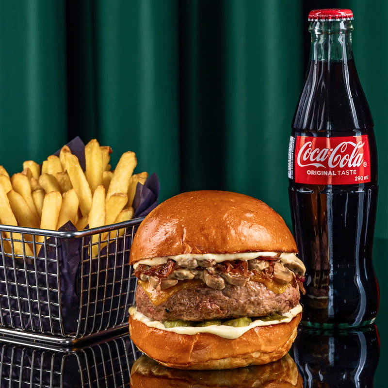 Mushroom Truffle Burger Combo_0