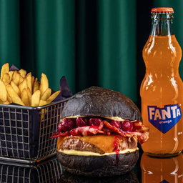 Dark Cherry Burger Combo