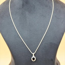 Silver moonlit mystique pendant for women