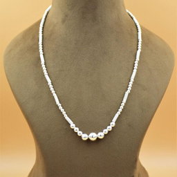 Silver graceful adorn neck chain for women